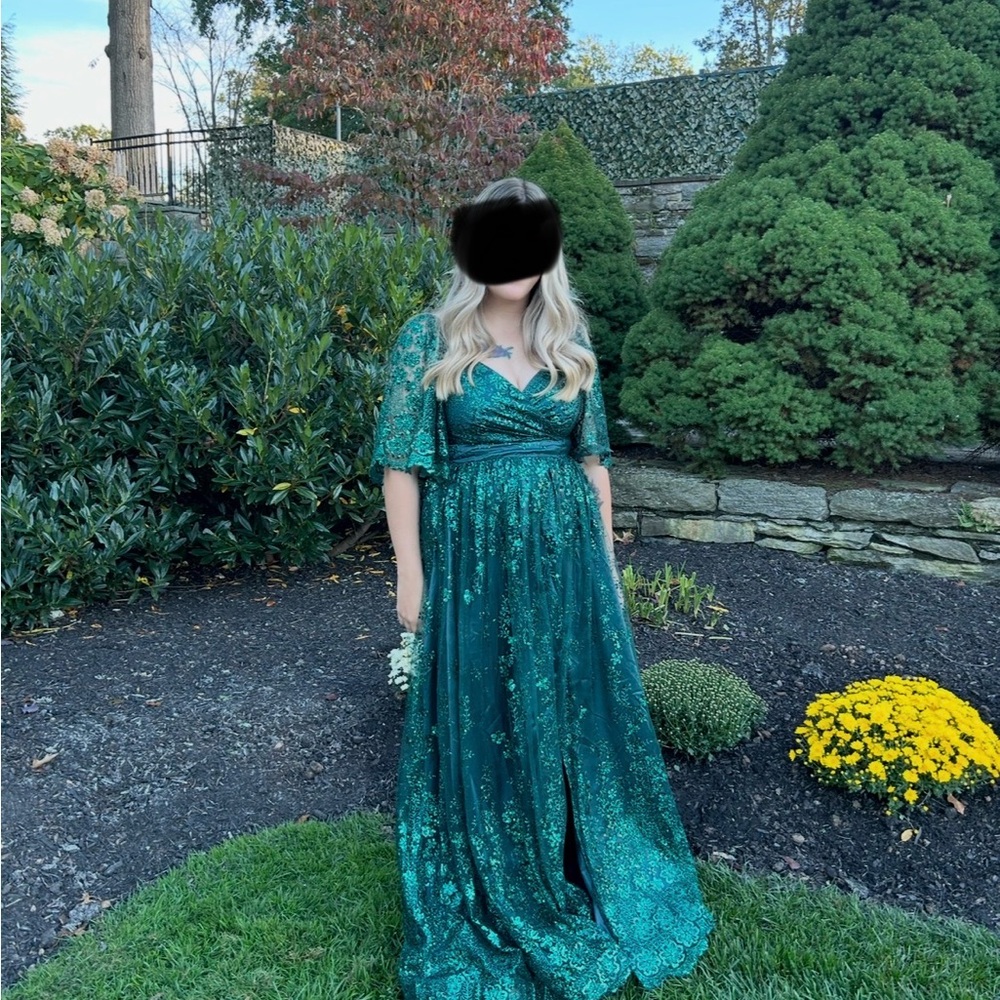 Baltic Born Teal Sequin Dress